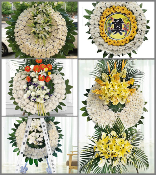 山西晋城泽州县山河镇洞八岭村花圈速递